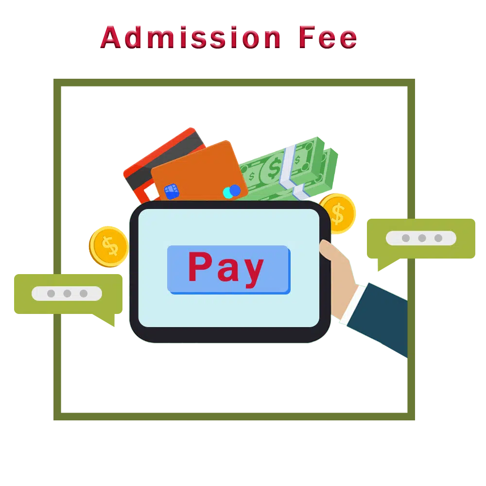 پرداخت هزینه پذیرش Admission Fee