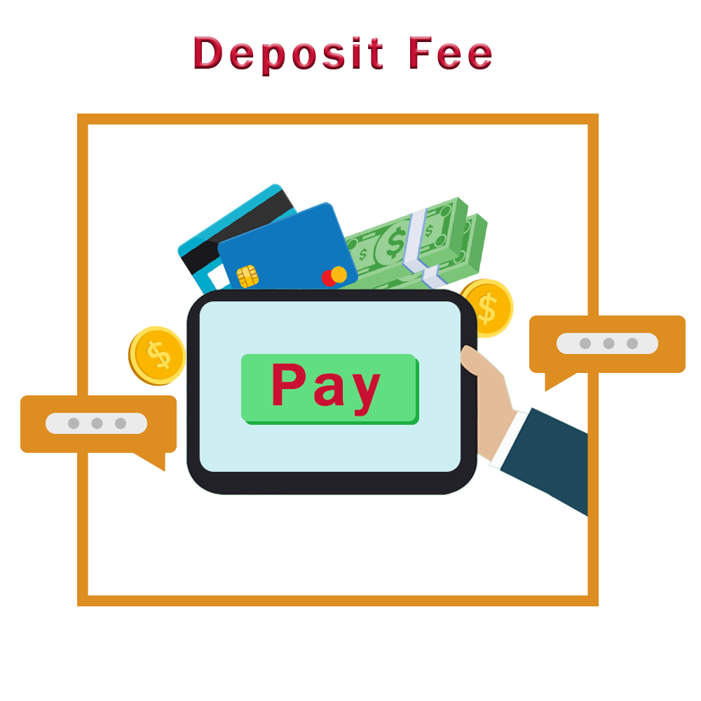 هزینه پذیرش Deposit Fee